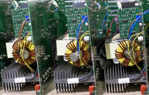 PCB power devices Foto stock