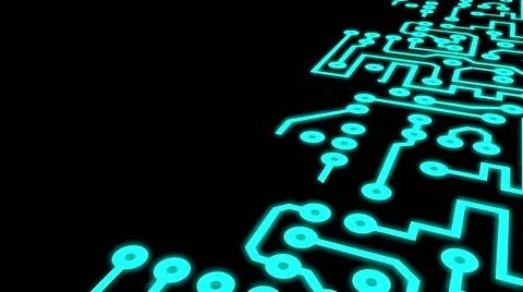 PCB Printed Circuit Board Chip Stock Footage 50453086