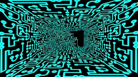 PCB Printed Circuit Board Chip Stock Footage 50453196