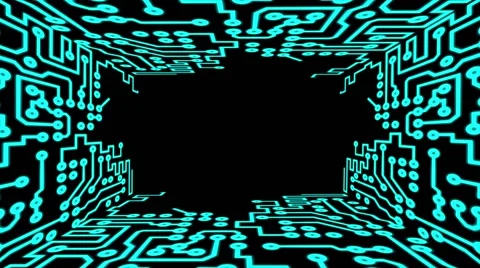 PCB Printed Circuit Board Chip Stock Footage 50453542