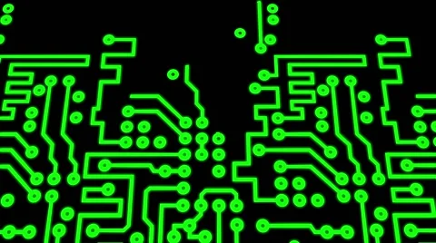 PCB Printed Circuit Board Chip Stock Footage 50454922