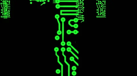 PCB Printed Circuit Board Chip Stock Footage 50455075