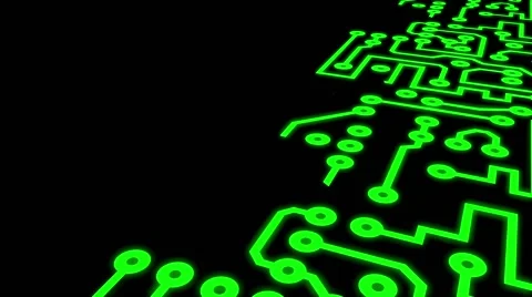 PCB Printed Circuit Board Chip Stock Footage 50455359