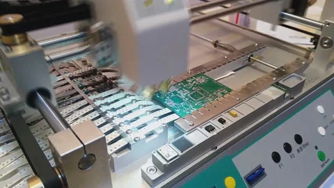 PCB Processing on CNC machine,Production of electronic components 動画素材 106434464