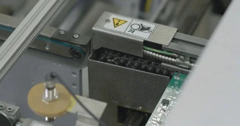 PCB production line closeup 库存影片 73501741