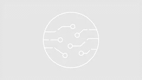 Pcb transistor white line animation Stock Footage 288811511