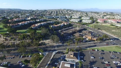 PCH DANA POINT SAN CLEMENTE SOUTH ORANGE COUNTY AERIAL BEACH CITIES REALESTAT Stock Footage 117400525