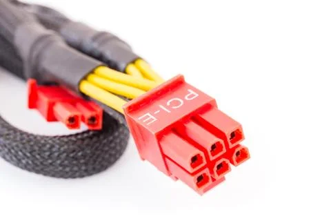 PCI-E cable video card Stock Photos
