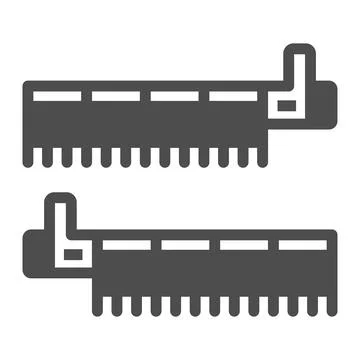 PCI simple communications controller solid icon, electronics concept, pci Stock Illustration