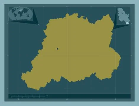 Pcinjski, Serbia. Solid color shape Stock Illustration