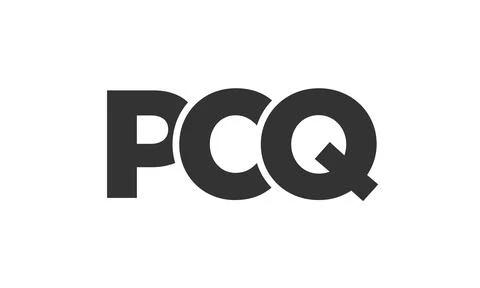 PCQ logo design template with strong and modern bold text. Initial based ve.. Stock Illustration
