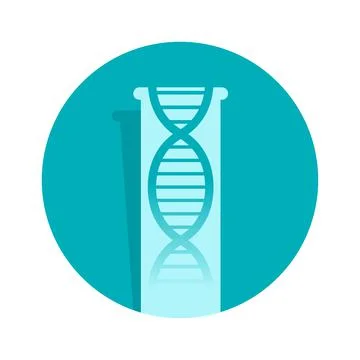 PCR or DNA testi icon - polymerase chain reaction Stock-Illustration