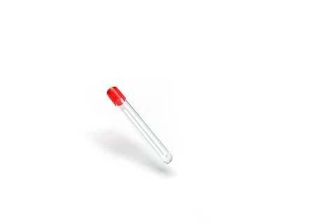 PCR test empty test tube for coronavirus test. 3D illustration. Illustrazione stock