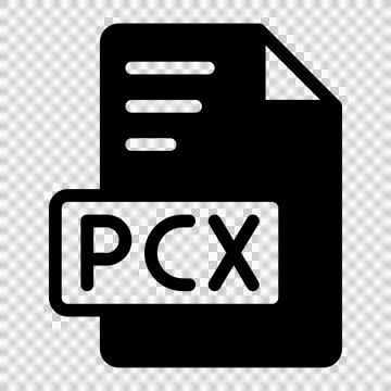 Pcx Icon Glyph design. image extension format file type icon.  스톡 일러스트