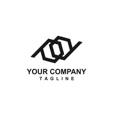 Pd, pq, pp initials geometric logo and vector icon Stock Illustration