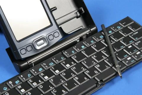 Pda and keyboard Stock Photos