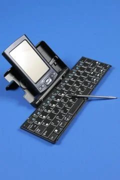 Pda and keyboard Stock Photos