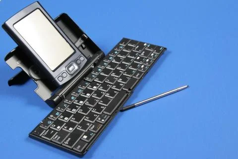 Pda and keyboard Stock Photos