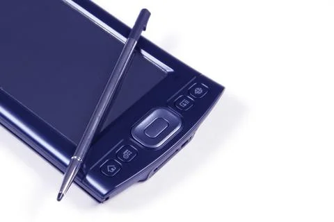 Pda and pen Stock Photos