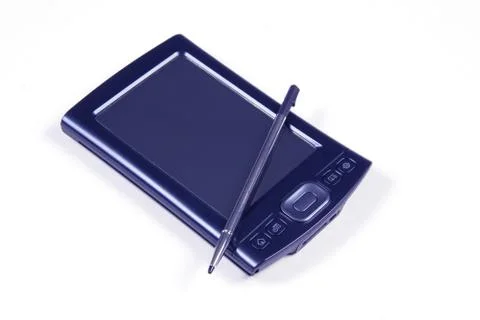 Pda and pen Stock Photos