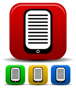 Pda, ebook reader icon Illustrazione stock