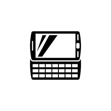 Pda Handheld Computer Vector Icon Stock Illustration