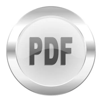 Pdf chrome web icon isolated. Stock Illustration