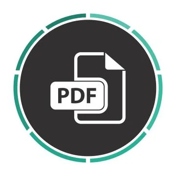PDF computer symbol Illustrazione stock