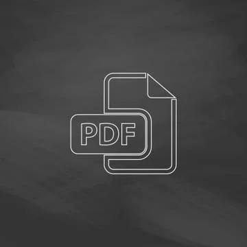 PDF computer symbol Illustrazione stock