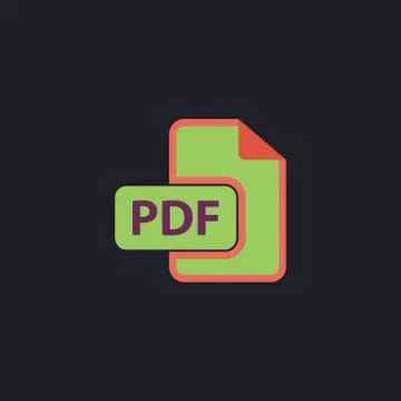 PDF computer symbol Illustrazione stock