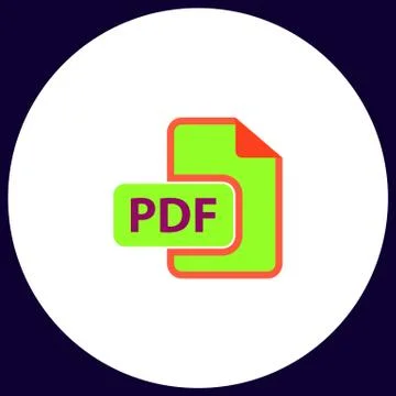 PDF computer symbol Stock Illustration