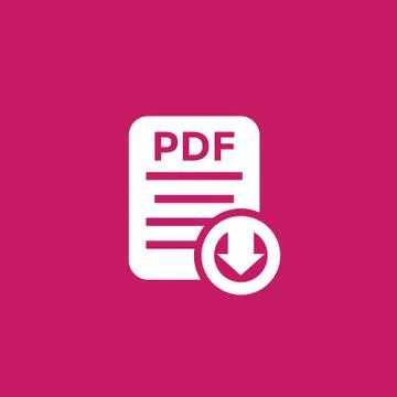 PDF document download vector icon Stock Illustration