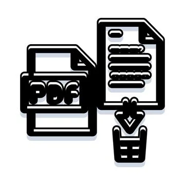Pdf document file converting to digital format イラスト素材