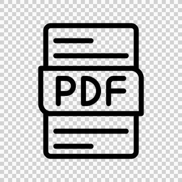 Pdf document file type gradient icon イラスト素材