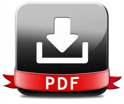 Pdf download button Stock Illustration