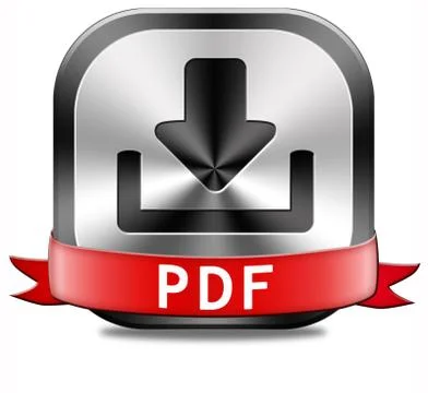 Pdf download button Stock Illustration