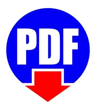 PDF download flat icon for your design. Stock-Illustration