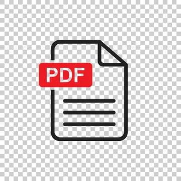 PDF download vector icon. Simple flat pictogram for business, marketing, inte Illustrazione stock
