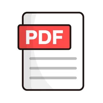 PDF electronic document file icon. PDF data icon. Vector. イラスト素材