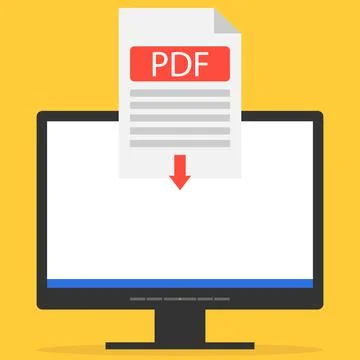 The PDF file is downloaded to the computer. Download the PDF file via イラスト素材