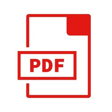 PDF file. Electronic document vector. Illustrazione stock