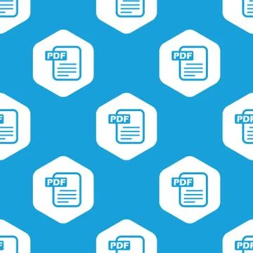 Pdf file hexagon pattern Illustrazione stock