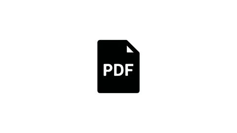 PDF File Icon Animation Stock Footage 312404222