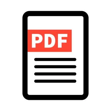 PDF File icon. Document vector icon. 스톡 일러스트