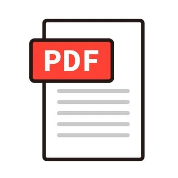 PDF file icon. Electronic document. Vector. Stock Illustration
