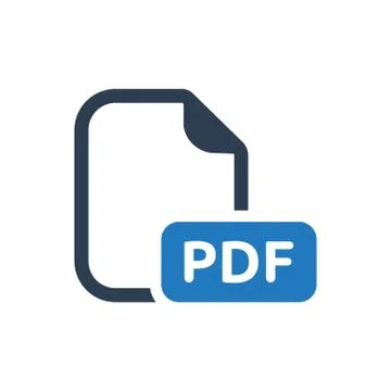 PDF file icon Stock Illustration