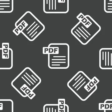 Pdf file pattern Illustrazione stock