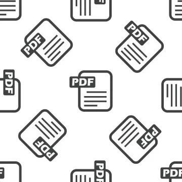 PDF file pattern Illustrazione stock