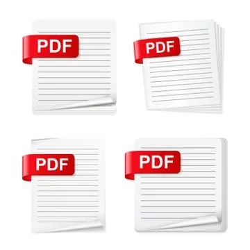 PDF Files Stock Illustration