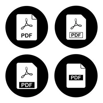 PDF icon design Stock-Illustration